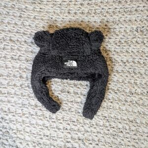 The North Face Charcoal Fleece Bear Hat